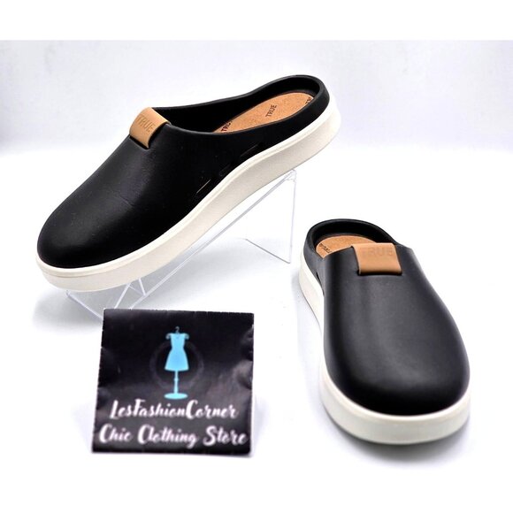 NWOB TRUE Linkswear Men Black FS-Slide-Men's Slides-Water Resistant Sz 10 2231 - Picture 1 of 16